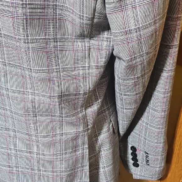 Moods of Norway Preppy Academia Blazer with Subtle Plaid Pattern